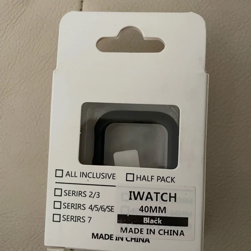 Apple Watch Case 40mm Glass+cover Apple Watch Series 7 6 5 4 3 2 and SE